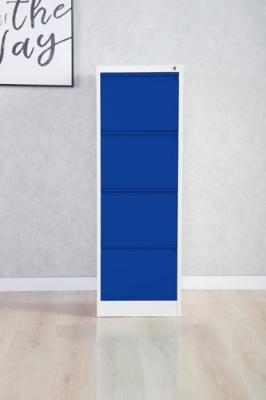 Picture of Timber Furniture 4 Drawer Filing Cabinet Chest of Drawers | Board File Cabinet for Office | Engineer wood Office File Cabinet | Office File Drawer Cabinet 48X18"