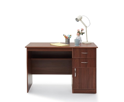 Picture of Timber Furniture Premium Built Quality Study & Office Table | Computer Desk, Office Table for Students, Adults, Professionals | 2 Drawers and 1 Cabinet and 1 storage Shelf 30x36x20