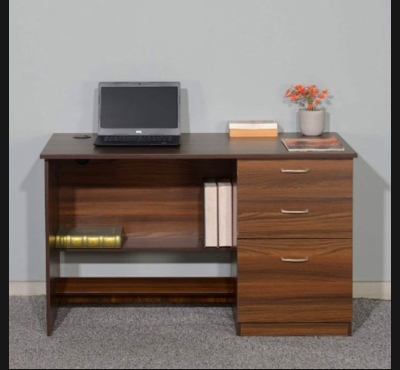 Picture of Timber Furniture Premium Built Quality Study & Office Table | Computer Desk, Office Table for Students, Adults, Professionals | 2 Drawers and 1 Cabinet and 1 storage Shelf 30x36x20