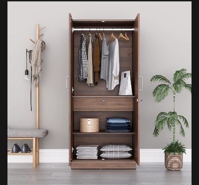 Picture of Timber Furniture Indispensable - 2 Door Almira with Inner Drawer and Cloth Storage Unit - Timber Furniture - Furniture & Decor - Modern and Trendy