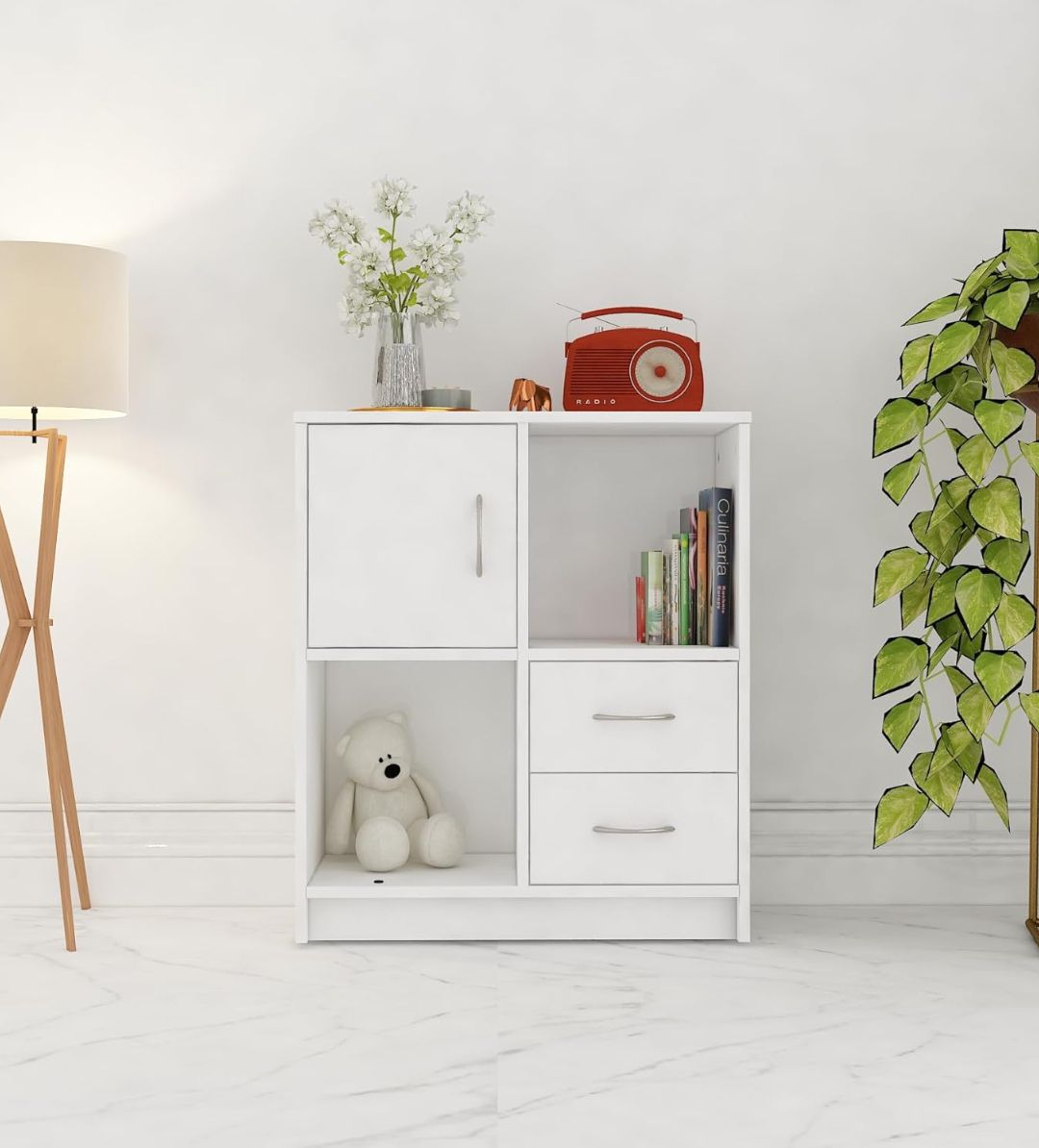 Picture of Timber Furniture Timber Furniture Majestic Multipurpose Storage Unit/Engineered Wood Free Standing Cabinet