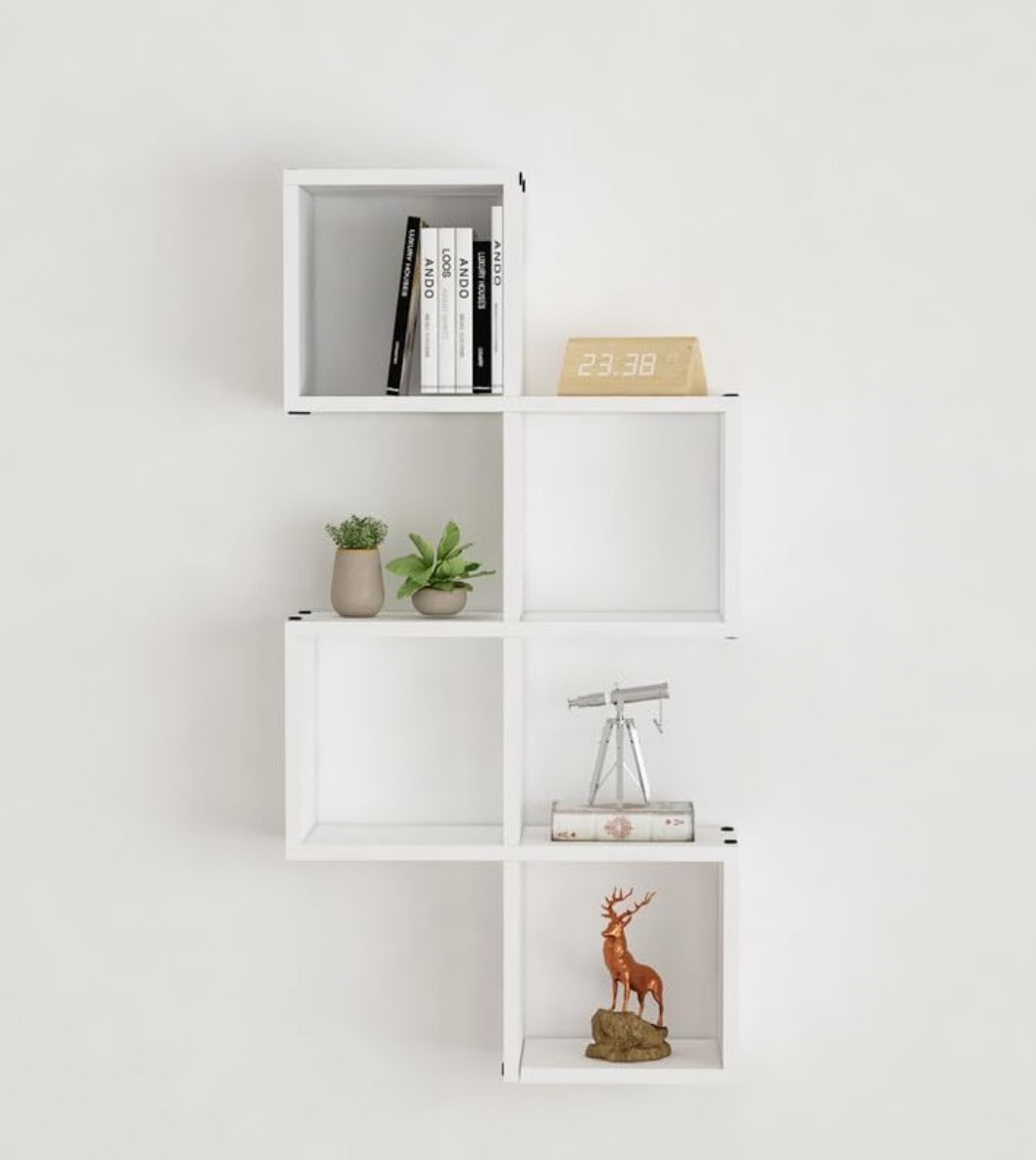 Picture of Timber Furniture Timber Furniture Multipurpose Modular Wall Racks/Shelves/Organiser/Décor Particle Board Wall Shelf 