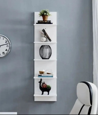 Picture of Timber Furniture 5 Layer Wall Mounted Wooden Shelves – Storage Racks