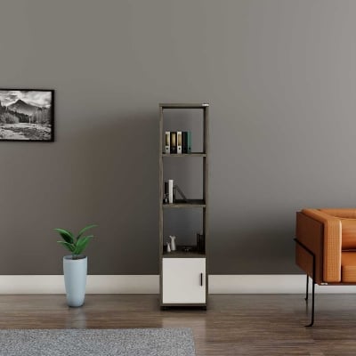 Picture of Timber Furniture Multipurpose Bookshelf With Door। Bookshelf। Storage Cabinet