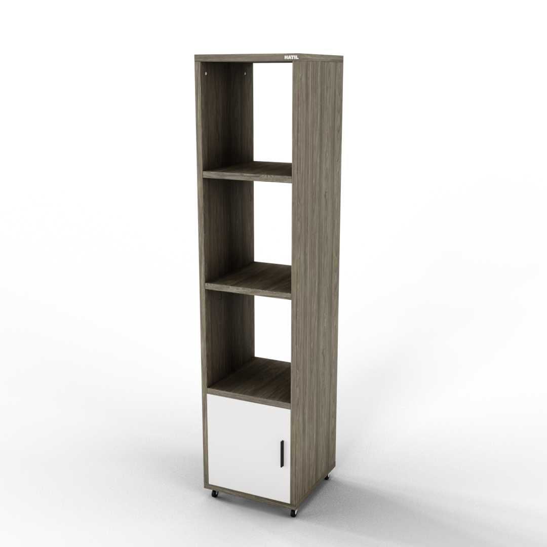 Picture of Timber Furniture Multipurpose Bookshelf With Door। Bookshelf। Storage Cabinet