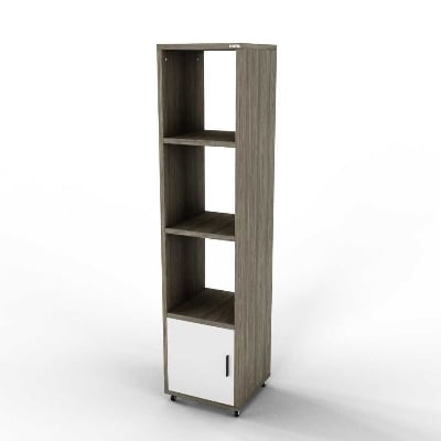 Picture of Timber Furniture Multipurpose Bookshelf With Door। Bookshelf। Storage Cabinet