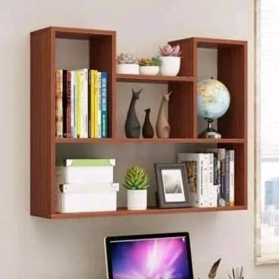 Picture of Timber Furniture Wall Mount  System  Book shelf ,Book  Rack - Cherry