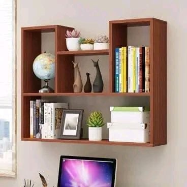 Picture of Timber Furniture Wall Mount  System  Book shelf ,Book  Rack - Cherry