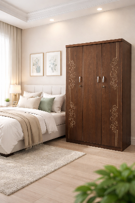 Picture of Meraj Furniture MDF Laminated Cupboard,Wardrobe And Almira 72/42