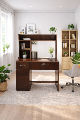 Picture of Meraj Furniture Modern Study Desk / Reading Table made of Premium High Quality Particle MDF Laminated Board - Home Office Desk