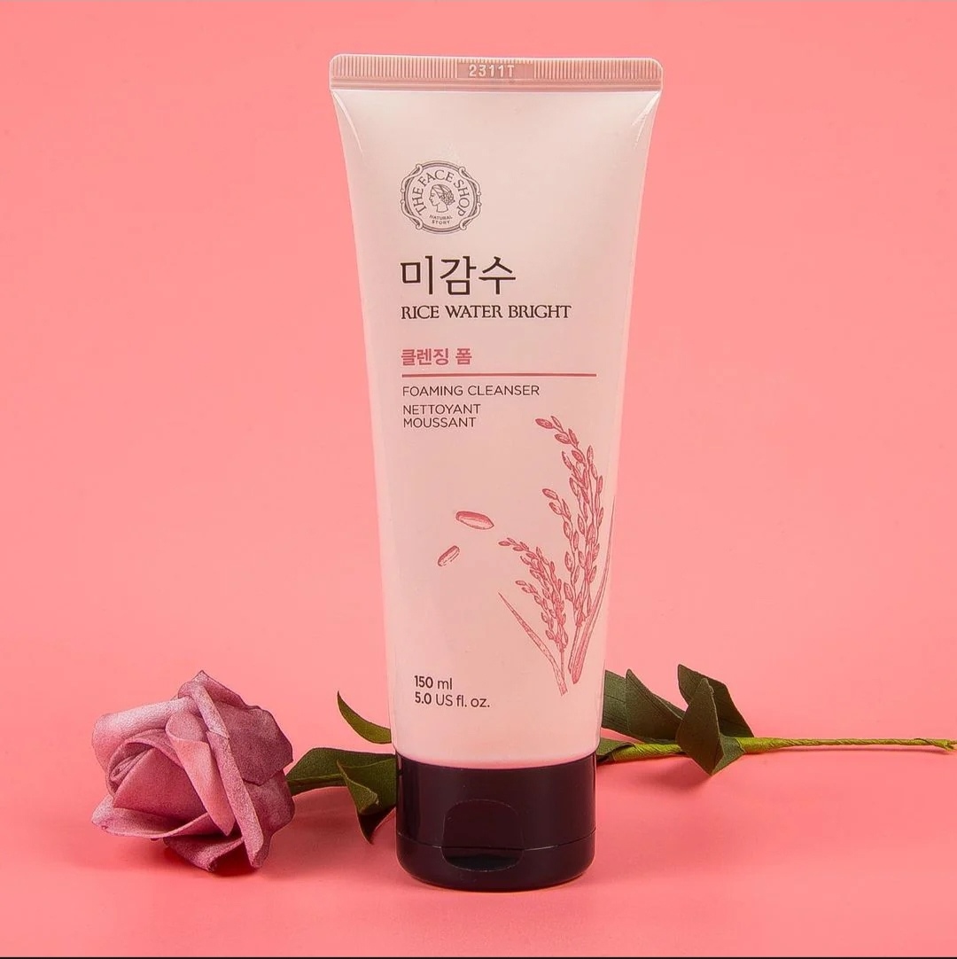 Picture of The Face Shop Rice Water Bright Foaming Cleanser Nettoyant Moussant-150ml (Korea)