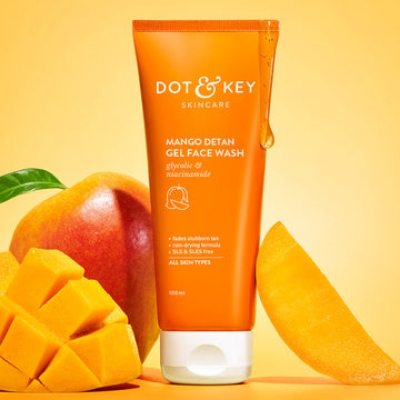 Picture of Dot and Key Mango Detan Gel Facewash with Glycolic and Niacinamide for All Skin Types-100ml (India)