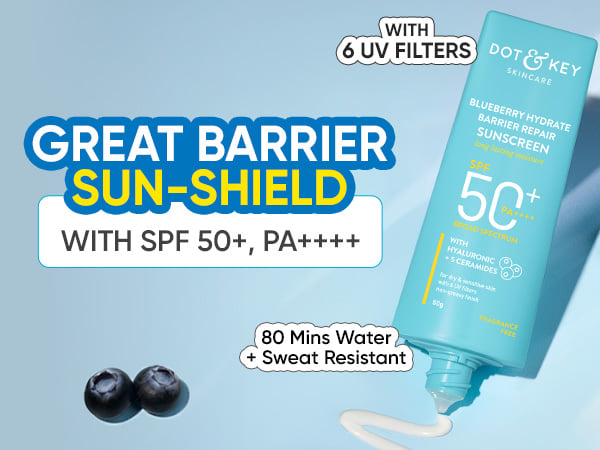 Picture of Dot & Key Blueberry Hydrate Barrier Repair Sunscreen SPF 50+ PA++++ 80gm