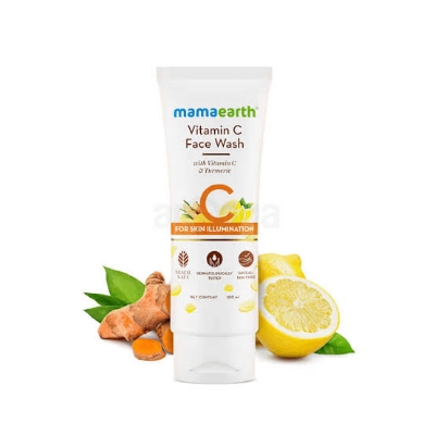 Picture of Mamaearth Vitamin C Face Wash for Women 100 Ml Natural Skin Brightening Cleanser