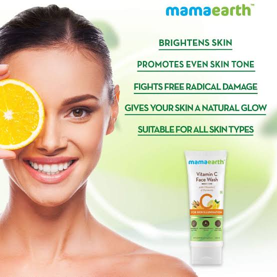 Picture of Mamaearth Vitamin C Face Wash for Women 100 Ml Natural Skin Brightening Cleanser