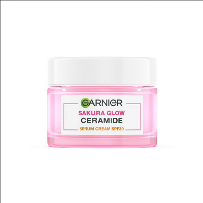 Picture of Garnier Garnier Sakura Glow Ceramide Serum Cream SPF30 PA+++50 Ml-Thailand.