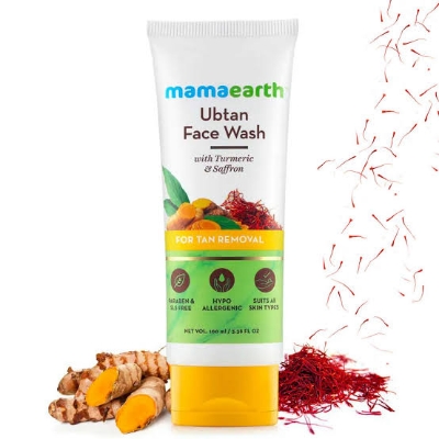 Picture of Mamaearth Ubtan Face Wash 100 Ml Natural Skin Care Ayurvedic Beauty Product