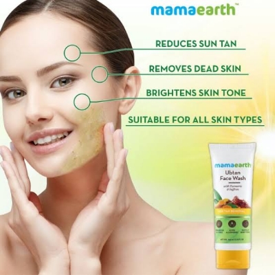 Picture of Mamaearth Ubtan Face Wash 100 Ml Natural Skin Care Ayurvedic Beauty Product