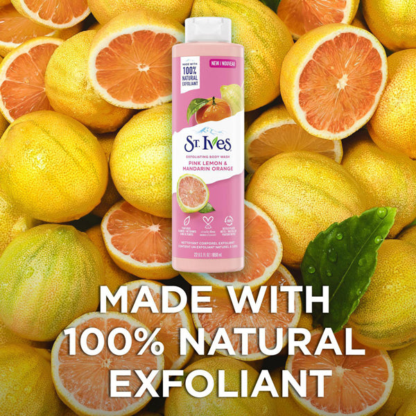 Picture of St. Ives Exfoliating Body Wash Pink Lemon & Mandarin Orange 650ml
