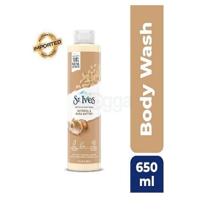 Picture of ST Ives OATMEAL & SHEA BUTTER Shower gel body wash used for Male/ female 650ml