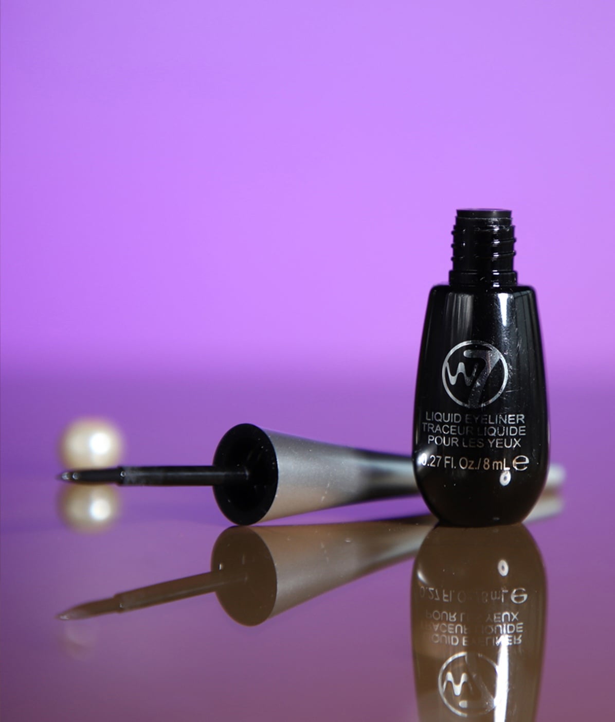 Picture of W7 Liquid Eyeliner Pot 8 Gm Black Brown Waterproof Long-lasting Makeup for Eyes