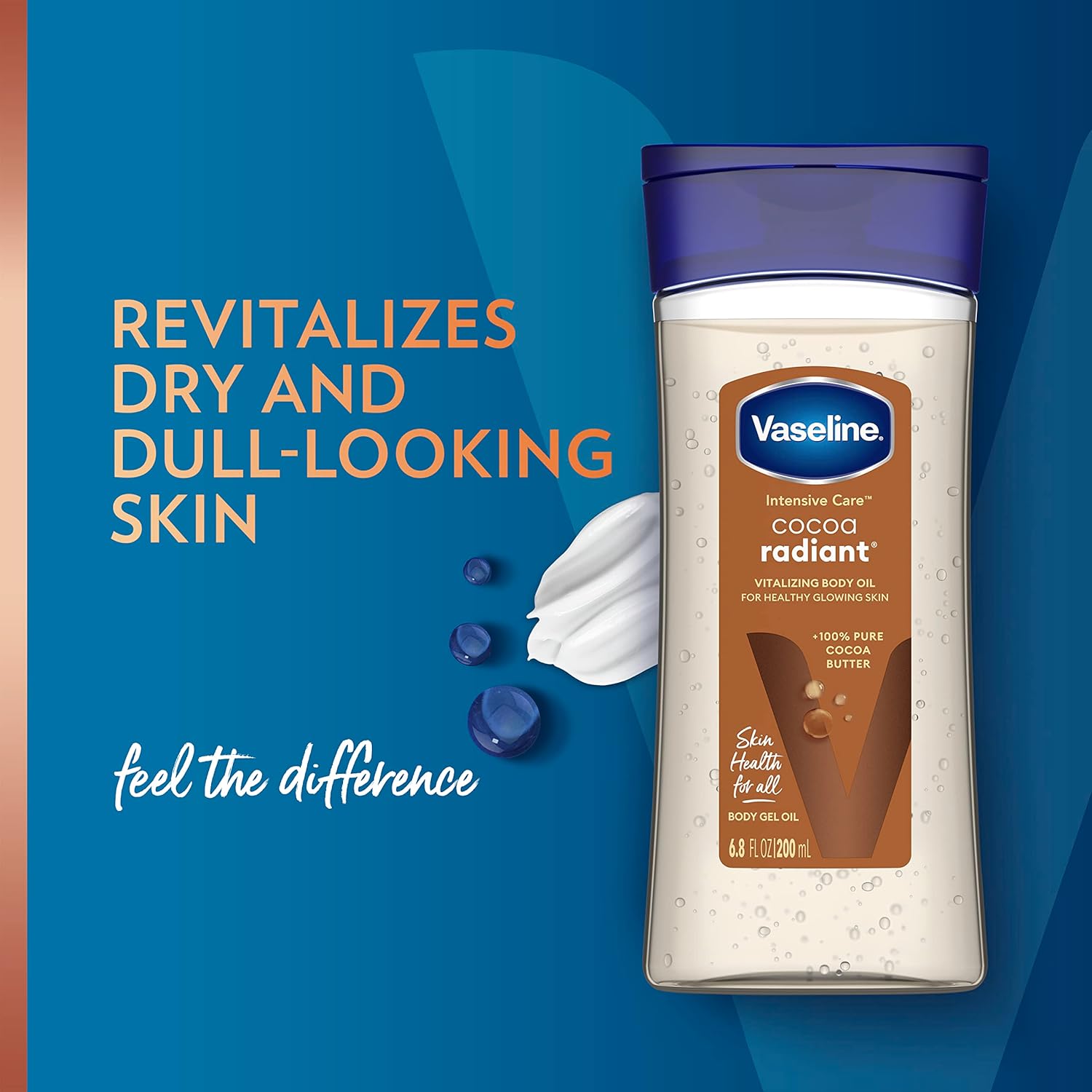 Picture of Vaseline Intensive Care Cocoa Radiant Gel Body Oil 200ml