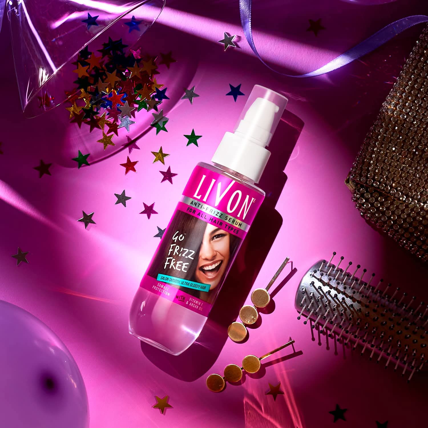 Picture of LIVON ANTI FRIZZ SERUM FOR ALL HAIR TYPES 50ML India