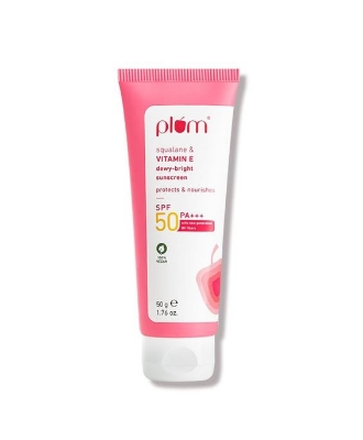 Picture of Plum Squalane & Vitamin E Dewy-Bright Sunscreen SPF50 50g