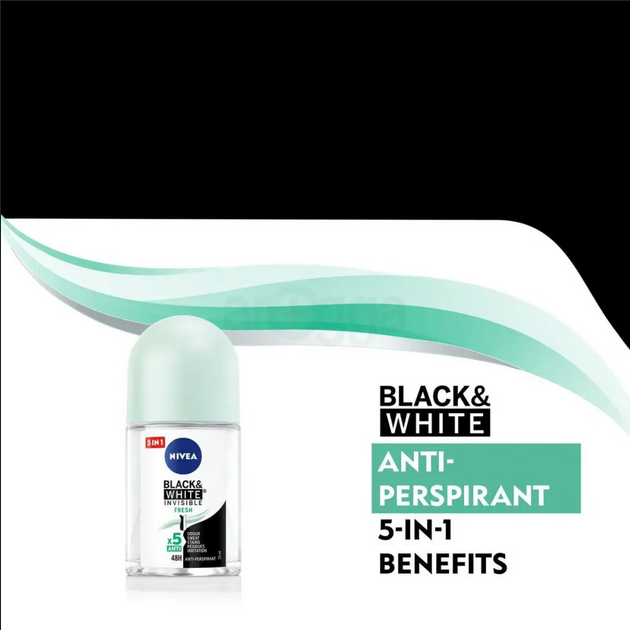 Picture of Nivea Roll On Invisible Black & White 25ml