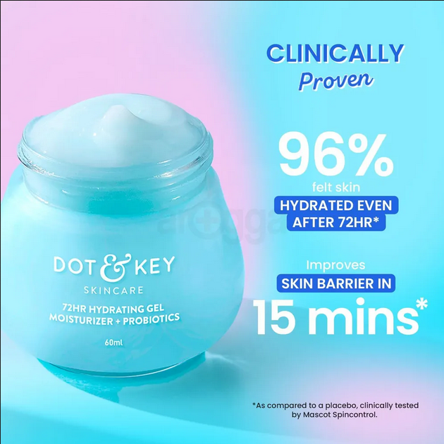Picture of Dot and Key 72hr Hydrating Gel Moisturizer with Probiotics-60ml