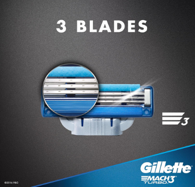 Picture of Gillette Mach3 Turbo Manual Shaving Razor Blades - 2pcs(Cartridge)