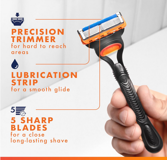 Picture of Gillette Fusion5 men's Razor Blade Refills, 8 pcs
