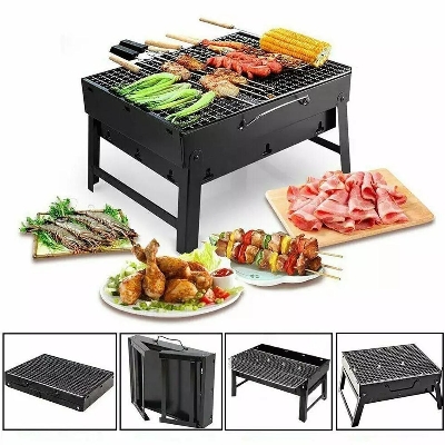 Picture of Portable BBQ Grill machine black color