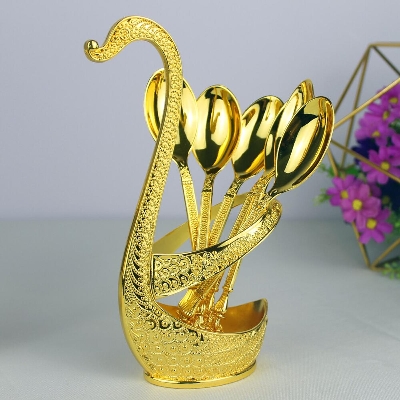 Picture of Coffee Spoon Fork Set Tableware For Home Table Decoration
