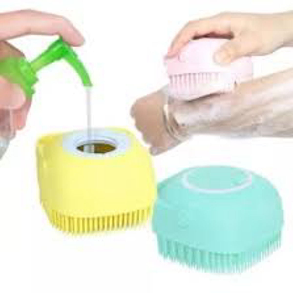 Picture of Silicone Bath Body Brush, Shower Massager/Exfoliating Back Scrubber for Shower/Back Scratchier/Body Skin Scrubber Deep Clean