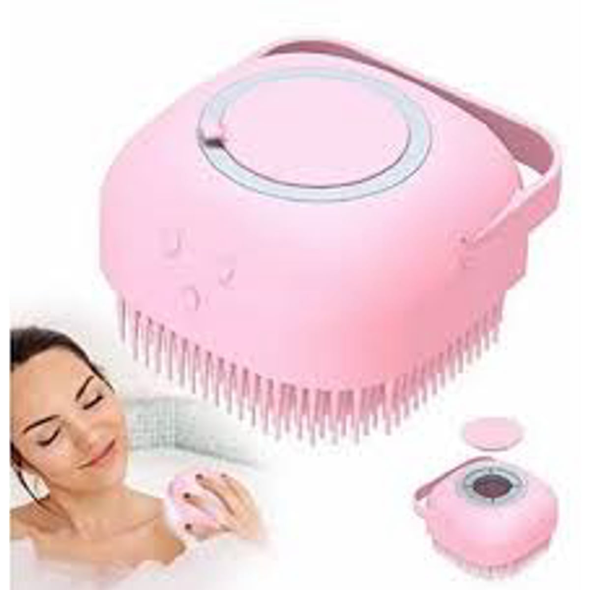 Picture of Silicone Bath Body Brush, Shower Massager/Exfoliating Back Scrubber for Shower/Back Scratchier/Body Skin Scrubber Deep Clean
