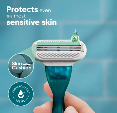 Picture of Gillette Venus Smooth Hair Removal Razor for Women with Aloe Vera, 1 Pc