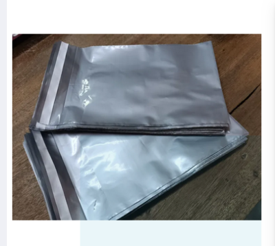 Picture of 8×10×2 Courier/Shipping Poly Bag Silver Poly - 100pcs