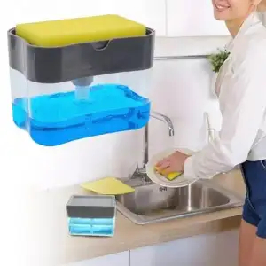 Picture of 2-in-1 Sponge Rack Soap Dispenser