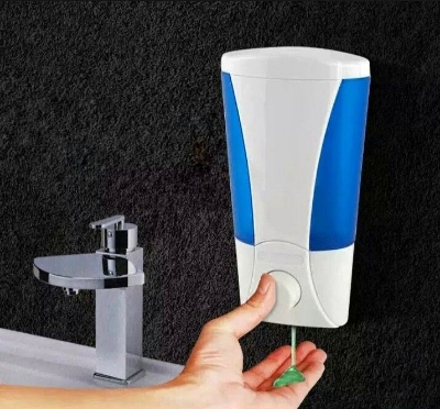 Picture of Wall Mounted Liquid Soap Dispenser Bathroom Soap Dispenser Liquid Soap Pump Bathroom Shower Shampoo Soap Pot Touch Soap Dispenser
