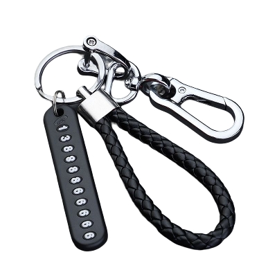 Picture of Anti-lost keychain with Mobile Number for Bicycle Car Auto Motor Cycle Key Ring