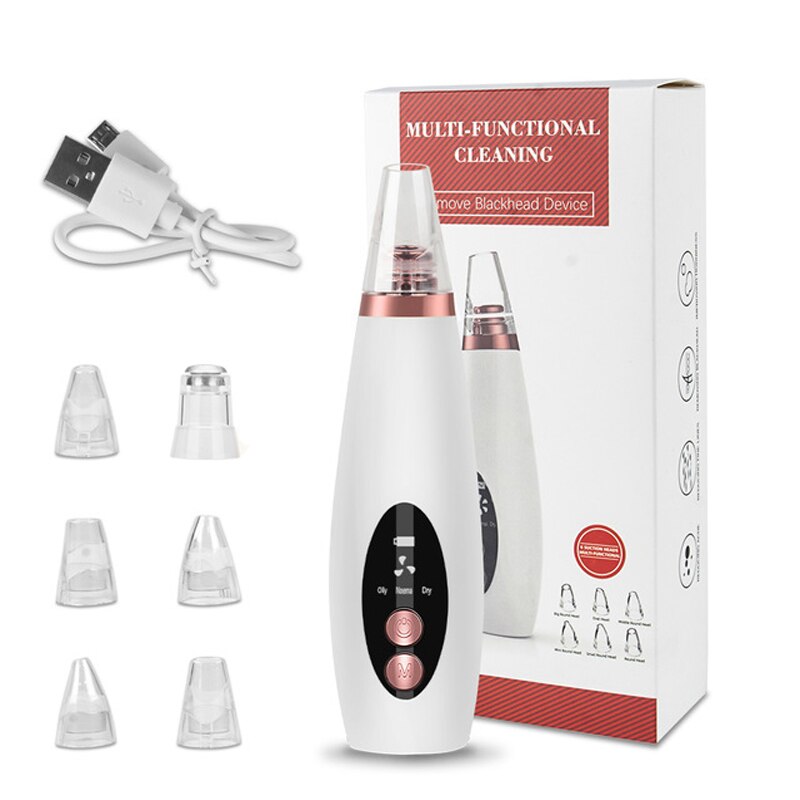 Picture of Blackhead Remover Instrument Black Dot Remover Acne Vacuum Suction Face Clean Black Head Pore Cleaning Beauty Skin Care Tool