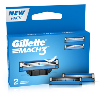 Picture of Gillette Mach 3 Manual Shaving Razor Blades - 2s Pack (Cartridge)