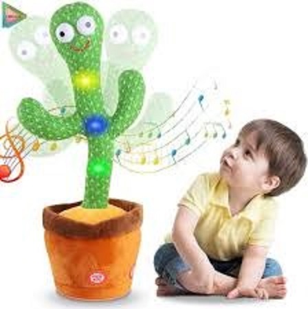 Picture of Talking & Dancing Cactus Mimicking Toy (USB CHARGING)-120 songs including Happy Birthday