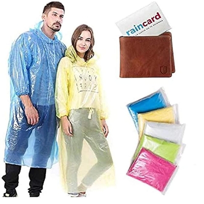 Picture of 2 pcs Pocket rain card coat portable wallet rain Coat