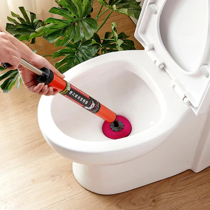 Picture of High Pressure Toilet Unblock One Shot, 2024 Upgraded Toilet Plunger Kits, High Pressure Air Drain Pipe Plunger, Drain Toilet Clog Remover for Sink Bathroom Kitchen Clogged Pipe (1PCS)