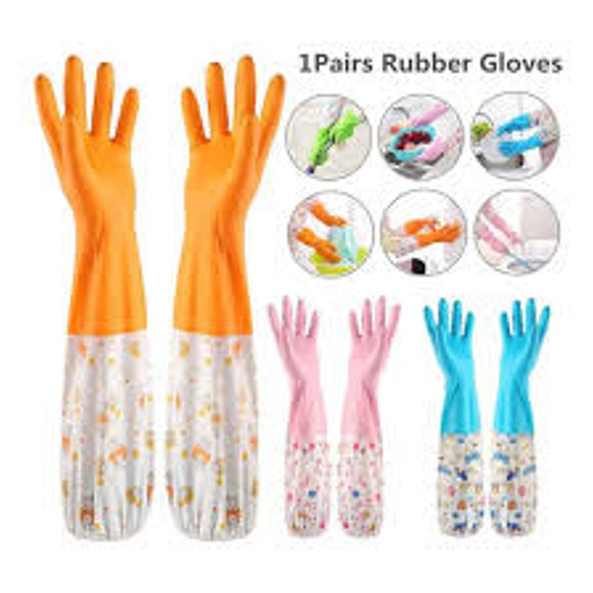 Picture of High Quality Silicone Dish Washing Kitchen Hand Gloves