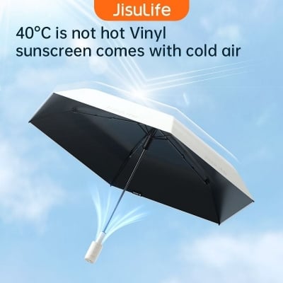 Picture of JISULIFE FA52 Umbrella With Cooling Fan - Black