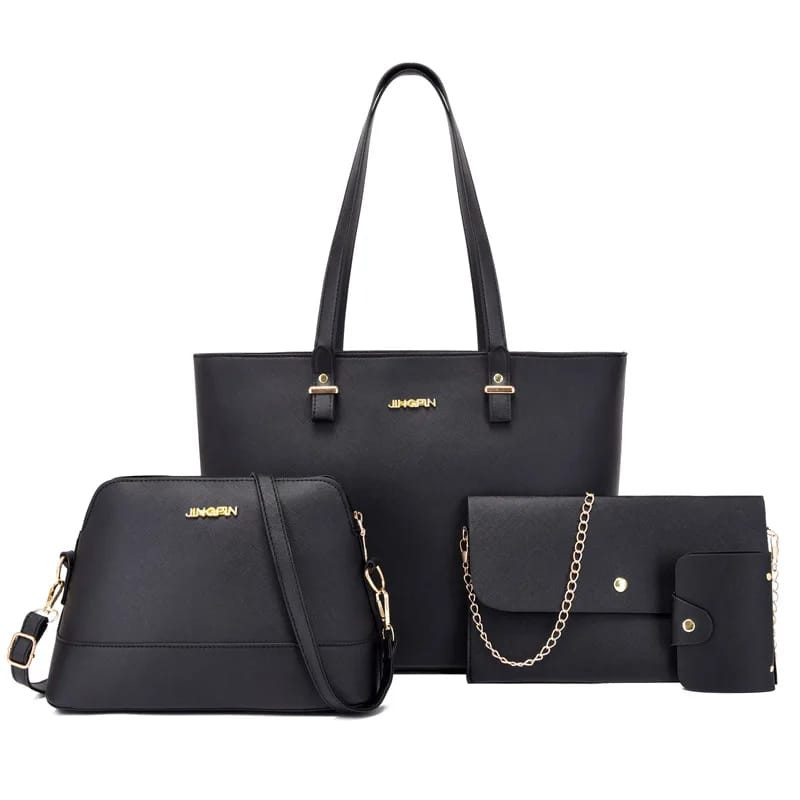 Picture of 4 PCS. FASHIONABLE WATERPROOF LADIES COMBO BAG SET
