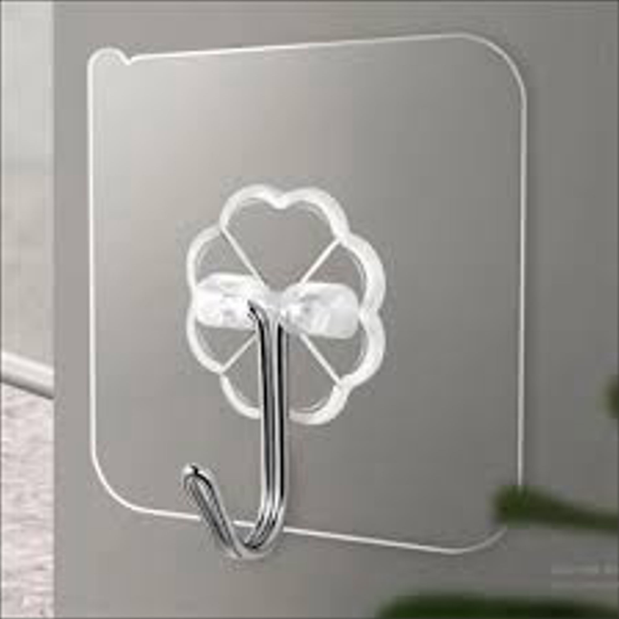 Picture of 10pcs Set Transparent Hook Strong Seamless Stickers Wall Hook Kitchen Accessories Storage Rack Waterproof Hanger